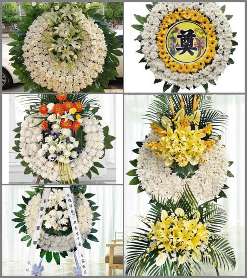 福建福州连江县潘度乡兰山村花圈速递